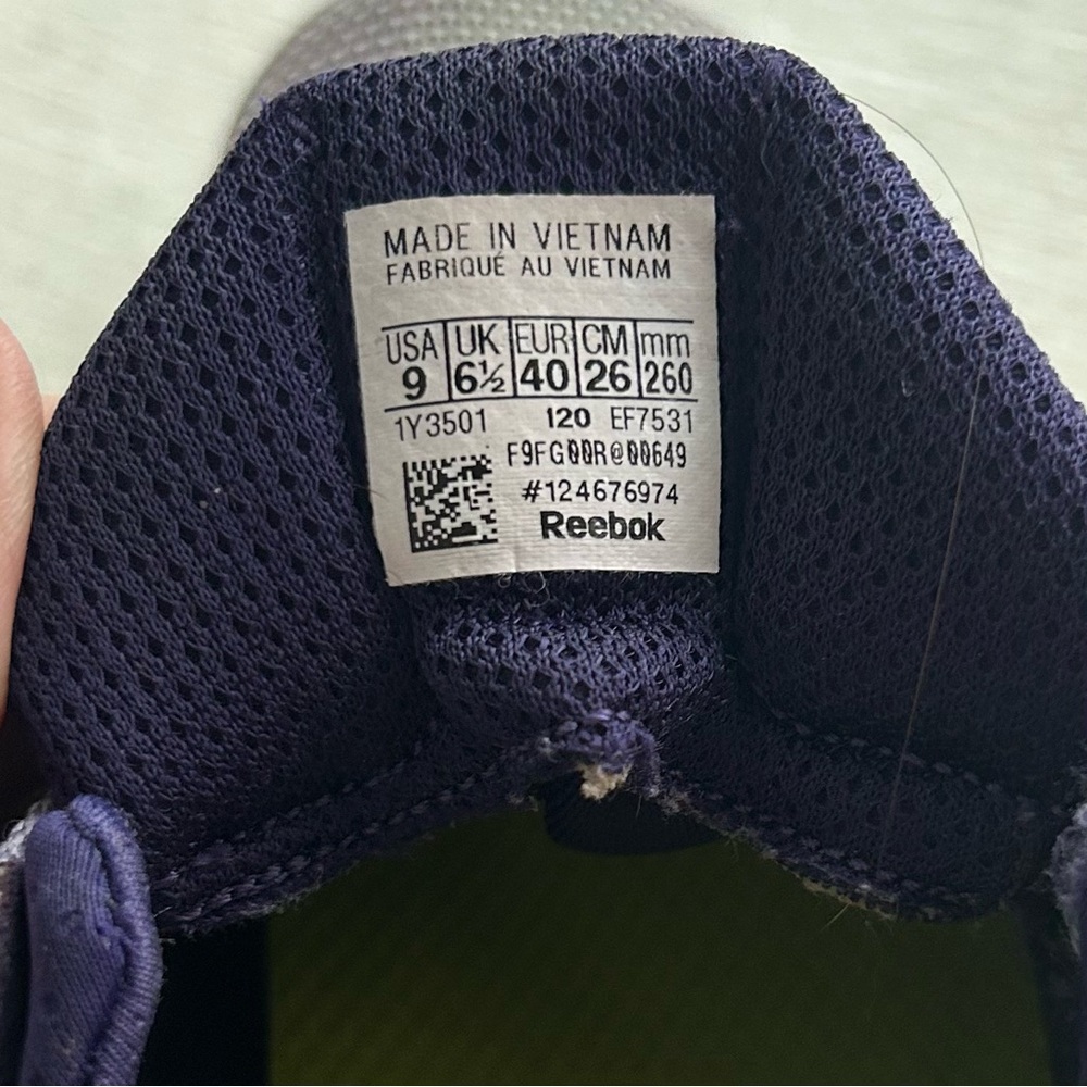 REEBOK ladies grey/purple sz9 athletic shoes ⭐️⭐️⭐️ - Picture 5 of 6